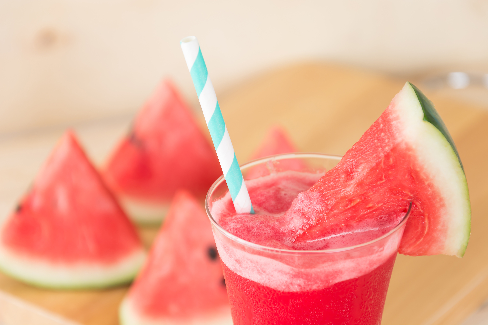 Watermelon Peach Smoothie for 2