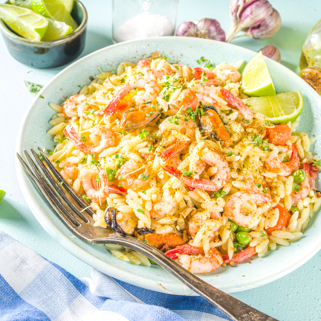 Cajun Pepper Shrimp Orzo Best Holistic Life