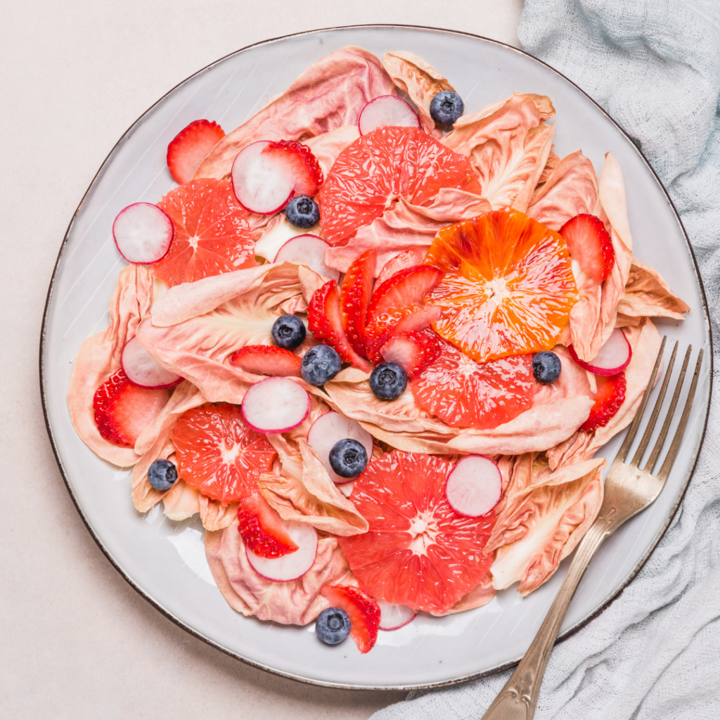 Pink Radicchio Grapefruit Salad 
