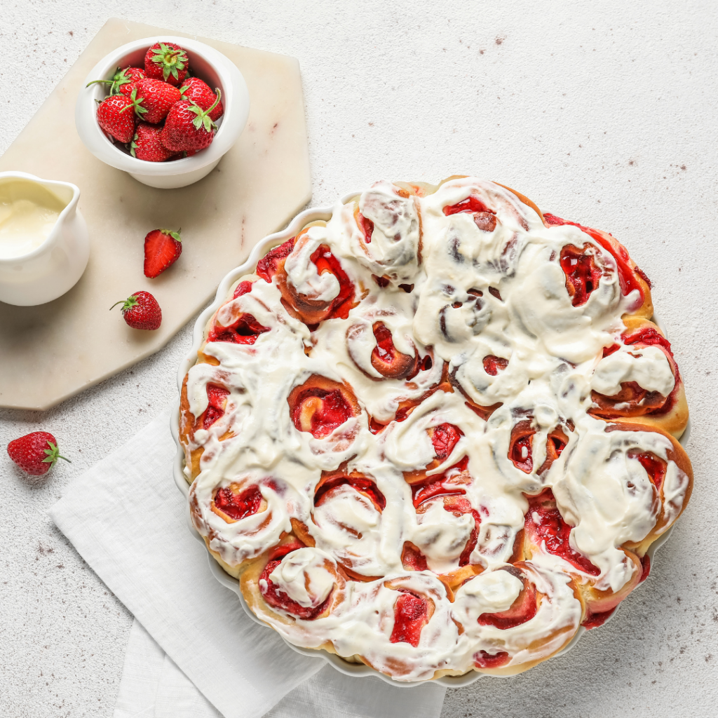 Strawberry Cinnamon Rolls