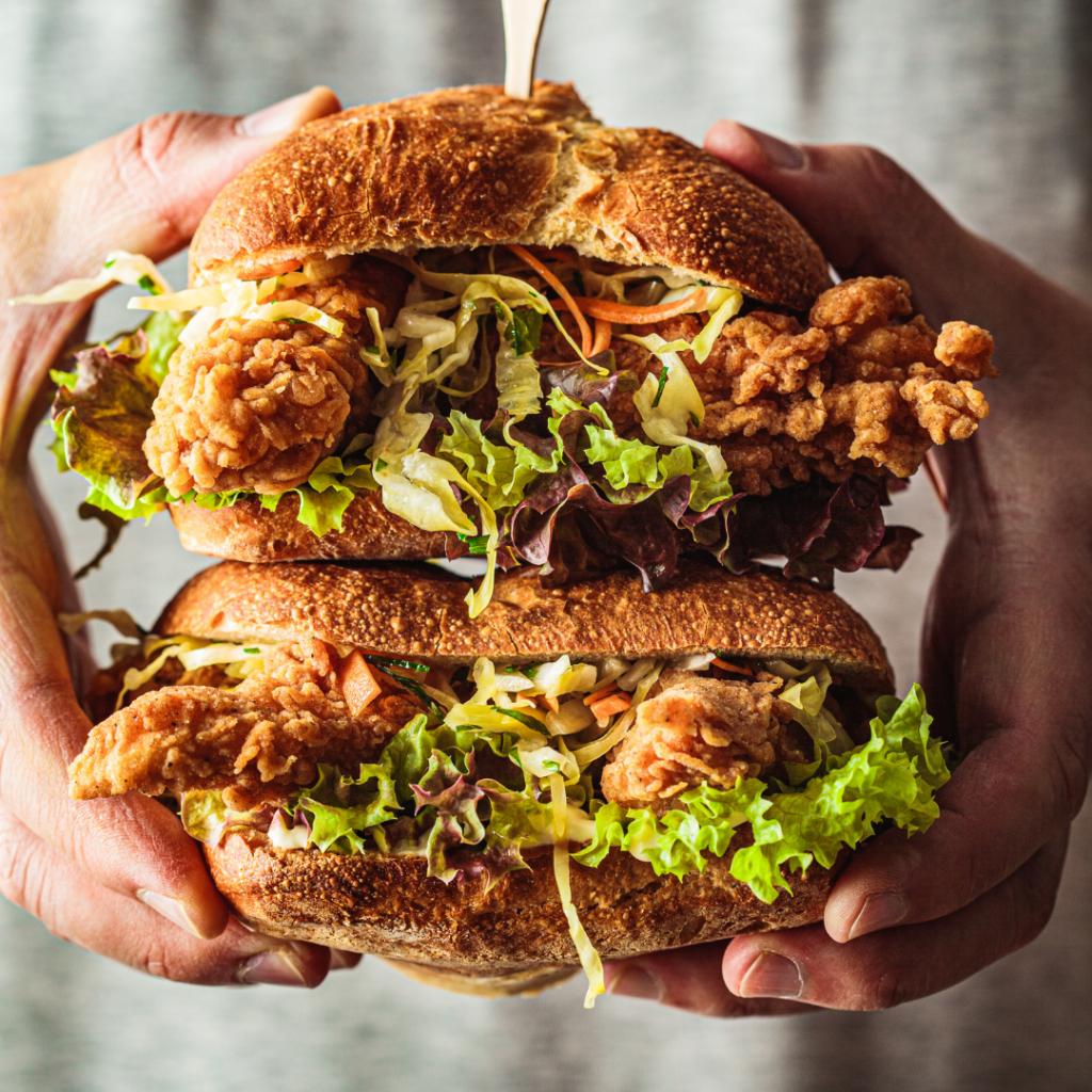 Crispy Chicken Sandwich W/honey Mustard Slaw