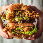 Crispy Chicken Sandwich W/honey Mustard Slaw
