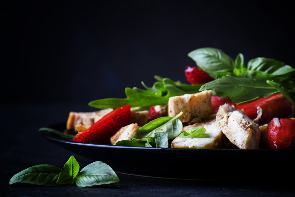 Berry_Good_Chicken_Arugula_Salad_with_a_Sweet_Surprise_(@Best-Holistic-Life-Magazine-@Featured-article-@Dr-Dee)_Cover-Photo