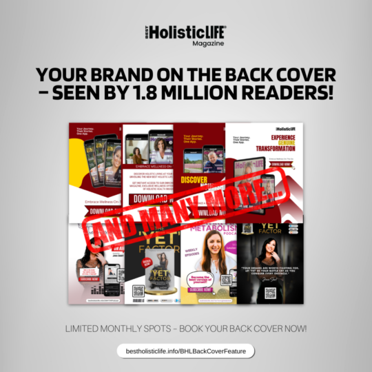 Best Holistic Life Magazine Back Cover Feature